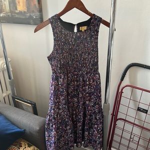 Vera Wang Princess blue floral dress